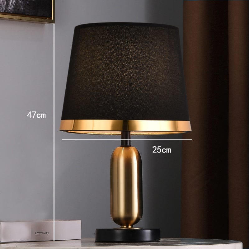 One Tree Hydroponics Bedside Light Cylindrical black / US Simple Touch Table Lamp