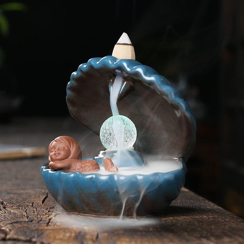 One Tree Hydroponics Incense Burner Shell Mermaid LED Light