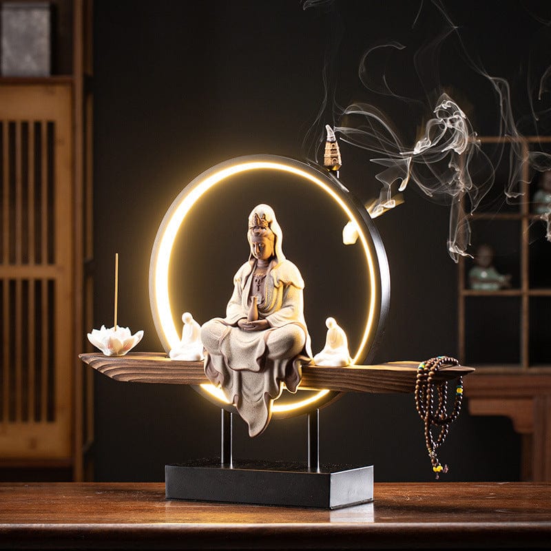One Tree Hydroponics Incense Holder Zen Avalokitesvara Buddha Incense Holder