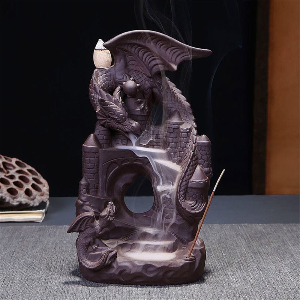 One Tree Hydroponics Incense Holders I x 20pcs incenses Dragon Backflow Incense Burner