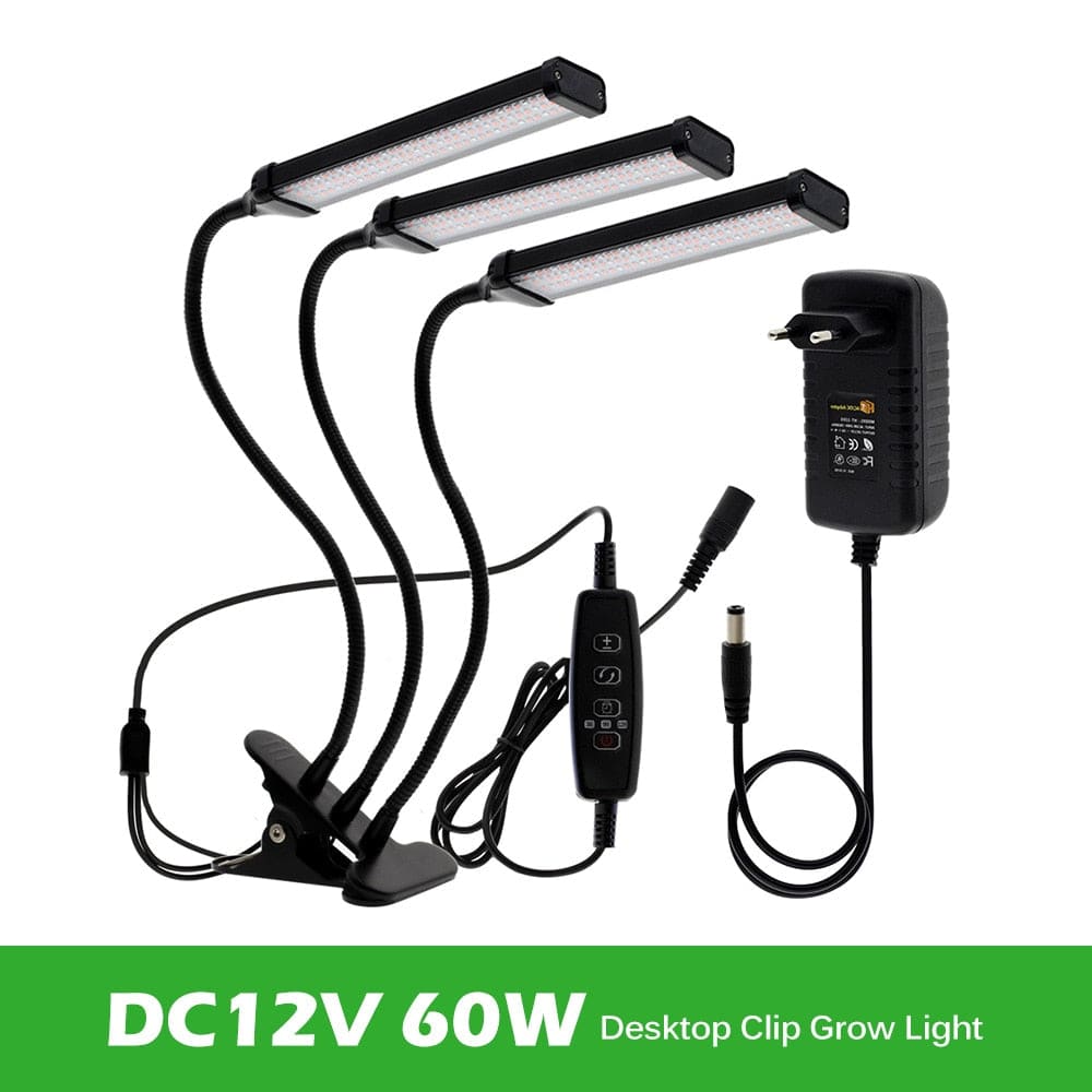 One Tree Hydroponics Indoor Grow Lights 12V Adapter 60W Full Spectrum LED Grow Light
