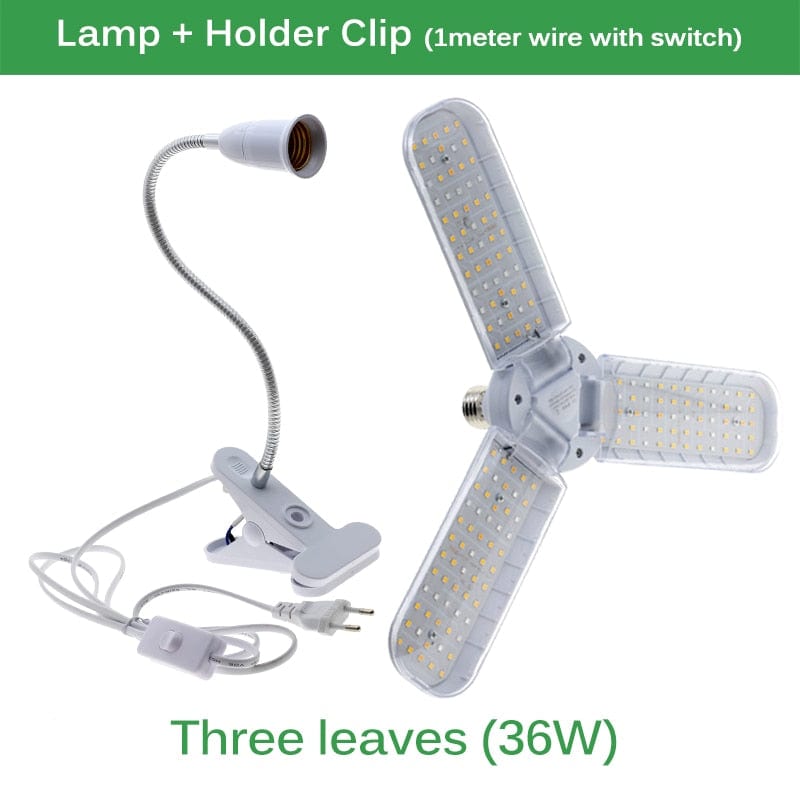 One Tree Hydroponics Indoor Grow Lights 36W-Clip lamp holder Foldable LED Grow Light