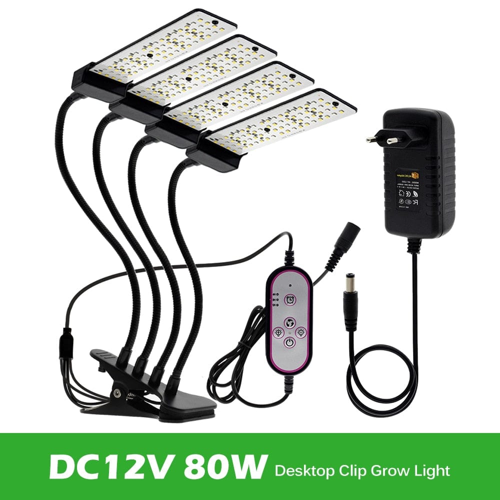 One Tree Hydroponics Indoor Grow Lights DC12V 80W Full Spectrum LED Grow Light