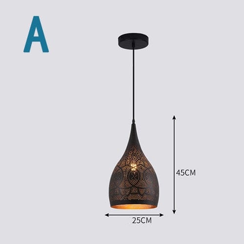 One Tree Hydroponics Interior Lights 12w White Light 220v / A Black Iron Hanging Lights
