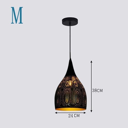 One Tree Hydroponics Interior Lights 12w White Light 220v / M Black Iron Hanging Lights