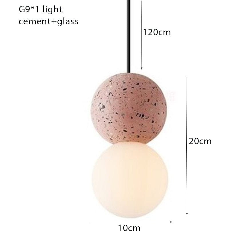 One Tree Hydroponics Interior Lights Cold White / 2 Nordic Cement Pendant Light