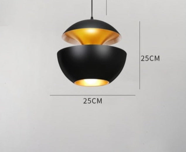 One Tree Hydroponics Interior Lights Small Black European Style Apple Chandelier