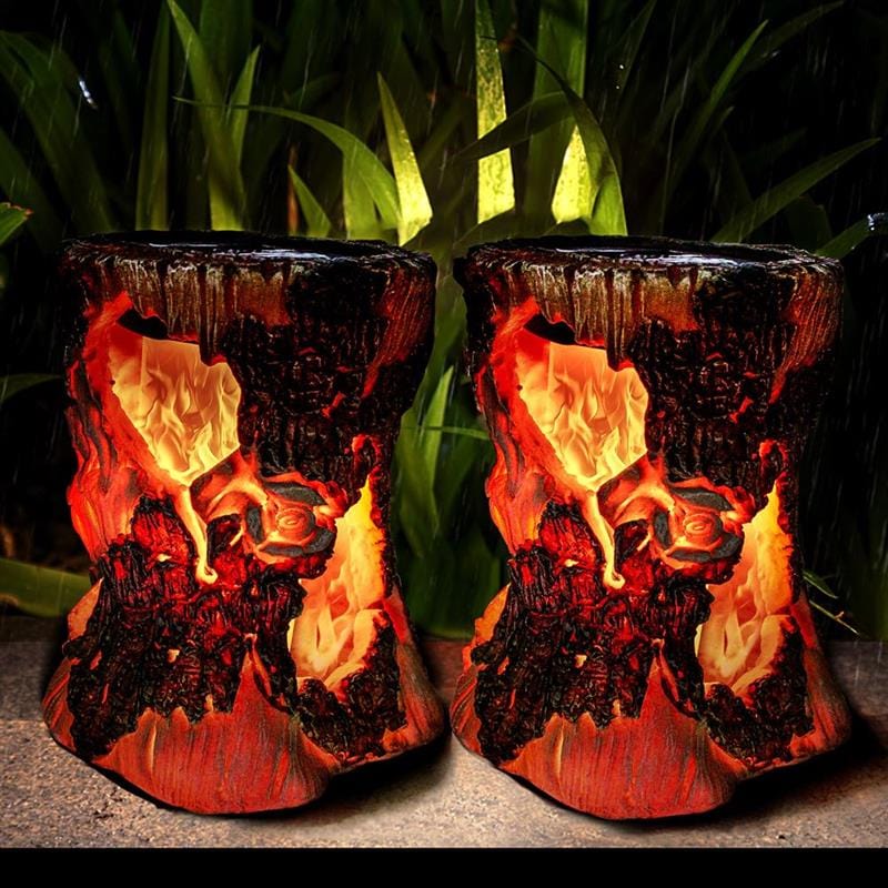 One Tree Hydroponics Outdoor Lighting Solar Flame Torch Lights