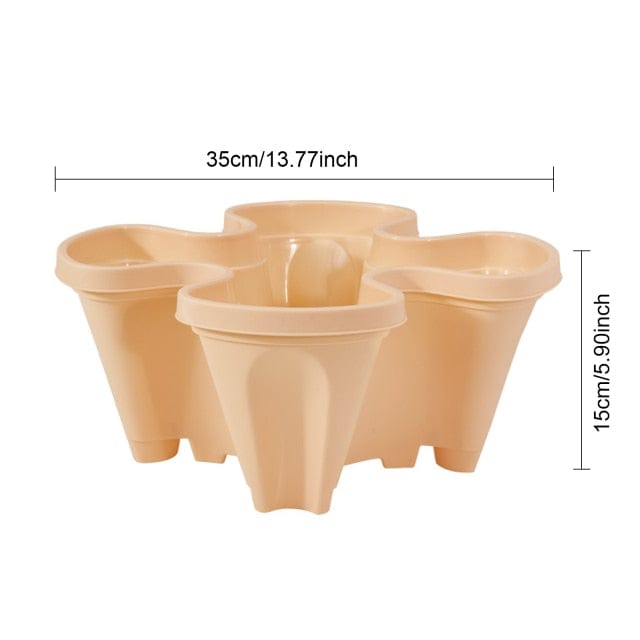 One Tree Hydroponics Plant Pots 1pc Beige Stackable Pots
