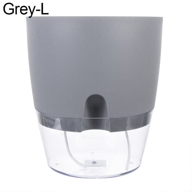 One Tree Hydroponics Plant Pots C-Grey L Self-Watering Flower Pot