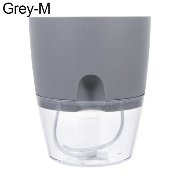 One Tree Hydroponics Plant Pots C-Grey M Self-Watering Flower Pot