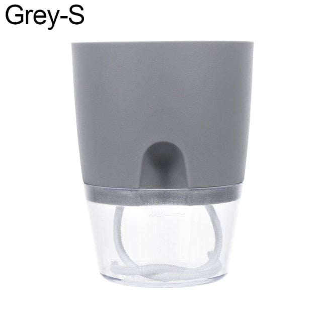 One Tree Hydroponics Plant Pots C-Grey S Self-Watering Flower Pot