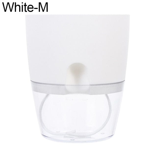 One Tree Hydroponics Plant Pots C-White M Self-Watering Flower Pot