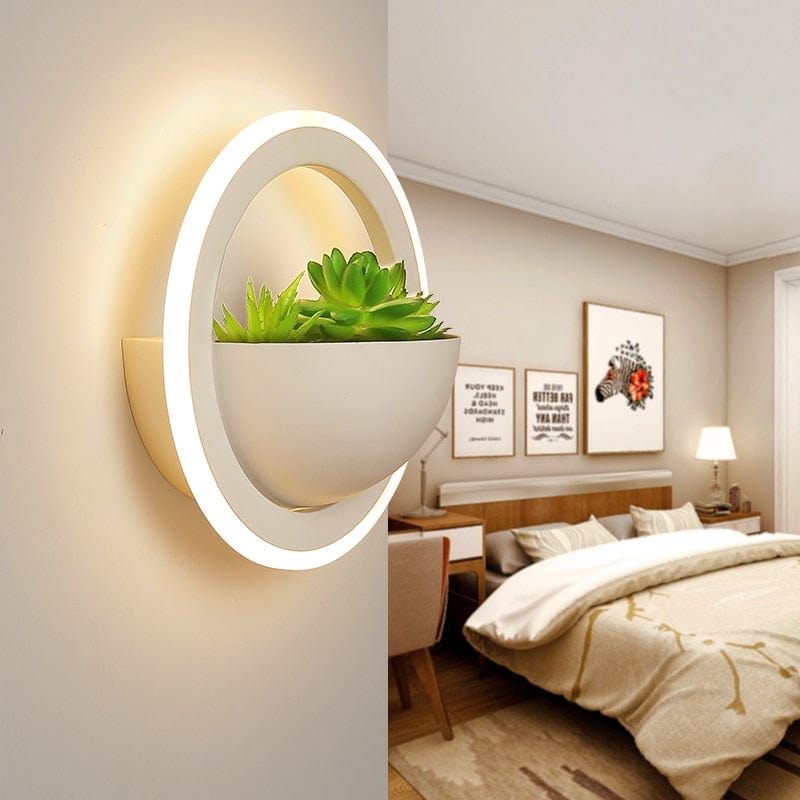 One Tree Hydroponics Plant Pots/Light Modern Wall Lights With Plant Design