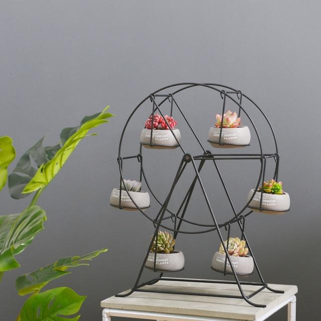 ferris wheel succulent planter Ferris Wheel Plant Stand – One Tree Hydroponics