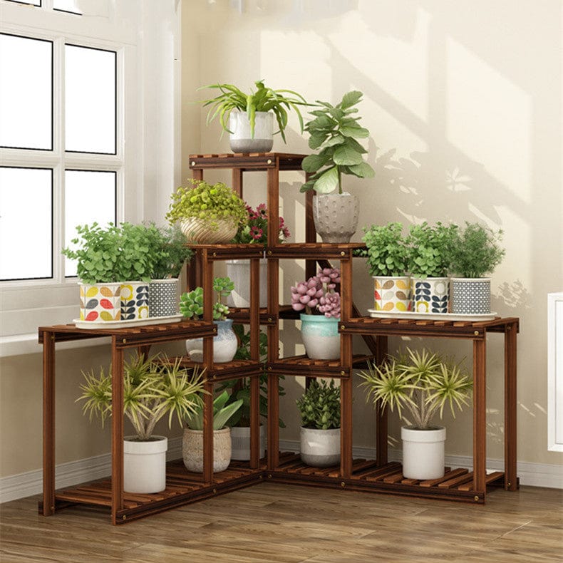 One Tree Hydroponics Plant Stand Multi-layer Solid Wood Flower Stand