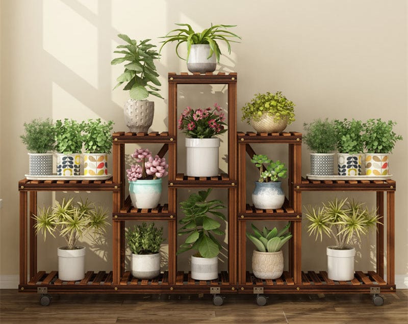 One Tree Hydroponics Plant Stand Multi-layer Solid Wood Flower Stand