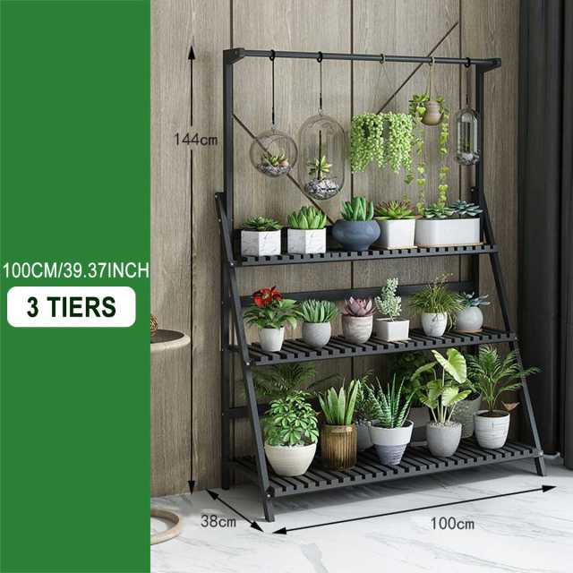 One Tree Hydroponics Plant Stands 100CM Folding 3 Tier Plant Shelves