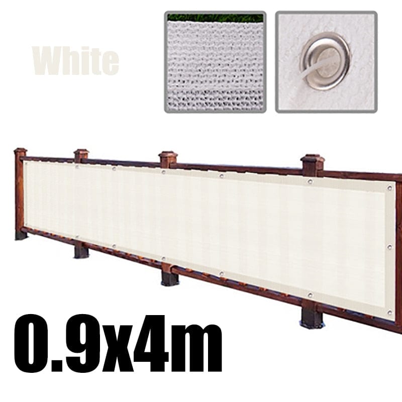 One Tree Hydroponics Privacy Screen White 0.9x4m Balcony Privacy Screen