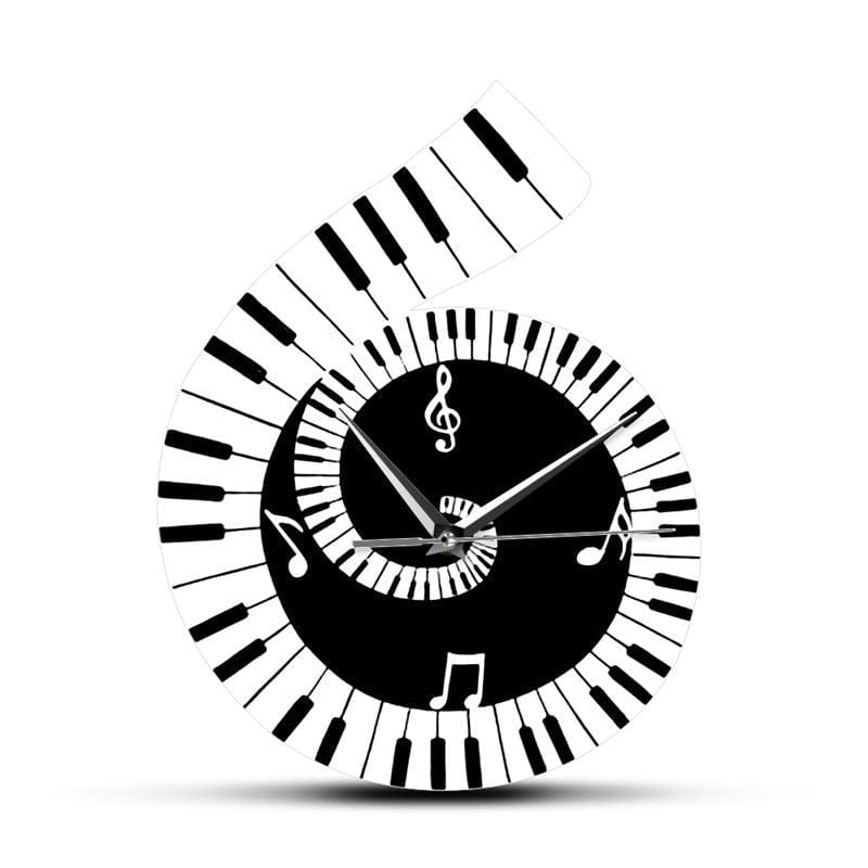One Tree Hydroponics Wall Art Treble Clef Piano Wall Clock
