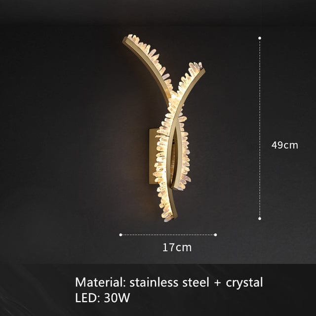 One Tree Hydroponics Wall Lights 2 Lights Crystal LED Wall Light