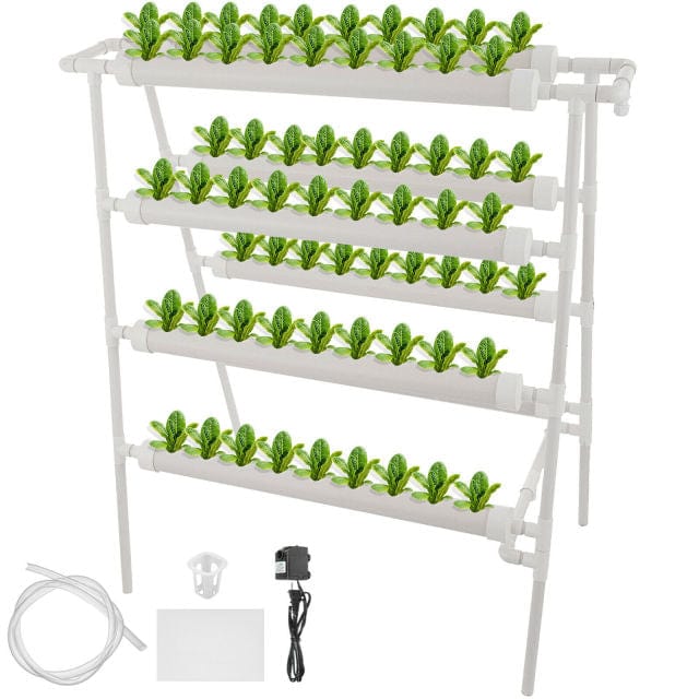 One Tree Hydroponics Watering & Irrigation 4F 8Pipes 72 Sites Hydroponic Pipe Kit