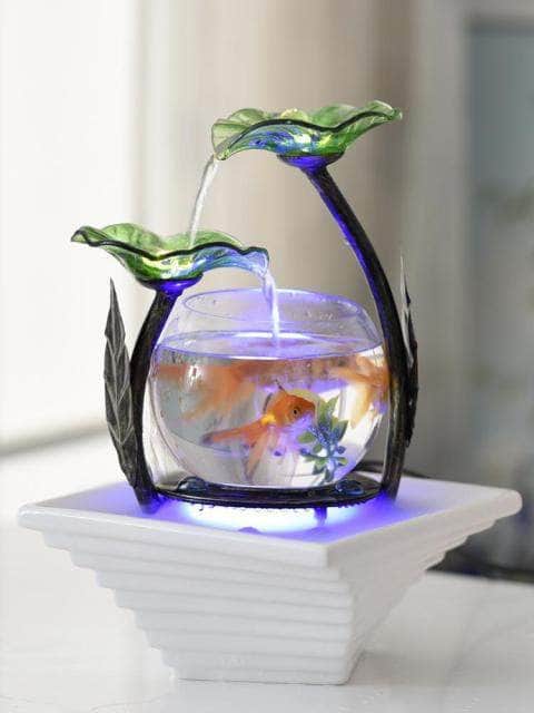 One Tree Hydroponics Fountain Fish Tank A Ceramic Fountain Fish Tank