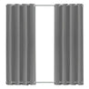 One Tree Hydroponics Home Décor Gray-1 Panel / W132xH213cm Thermal Insulated Outdoor Patio Curtain