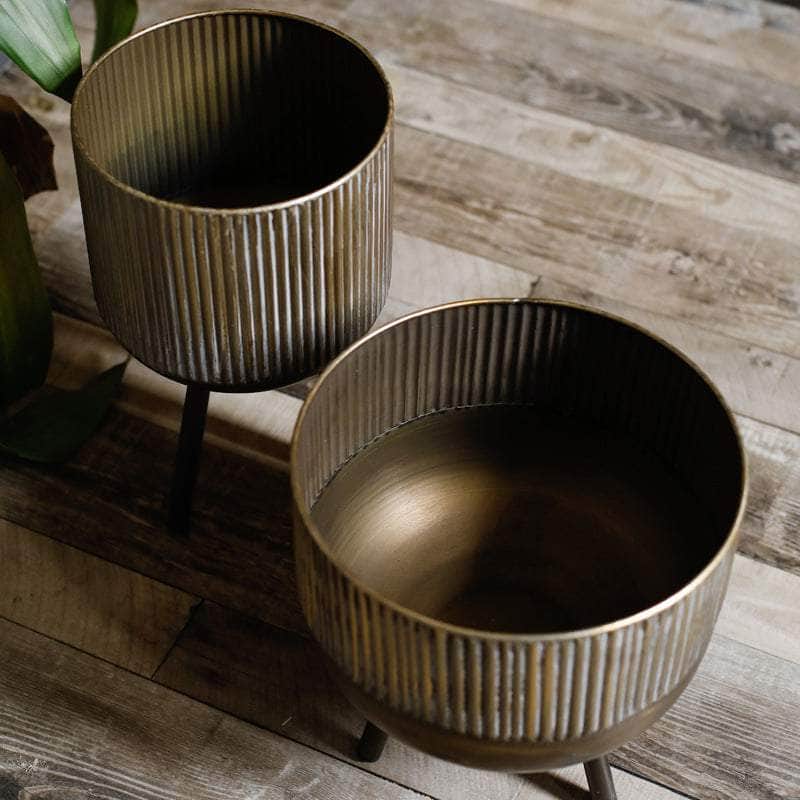 industrial pot plants American Industrial Metal Flower Pot – One Tree Hydroponics