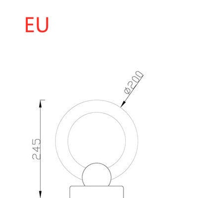 One Tree Hydroponics Bedside Light A / EU Nordic Wooden Circular Light