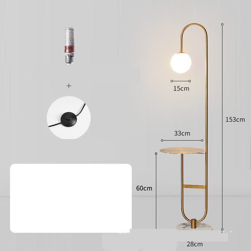 One Tree Hydroponics Bedside Light Gold iron table / US Minimalist Bedroom Lamp