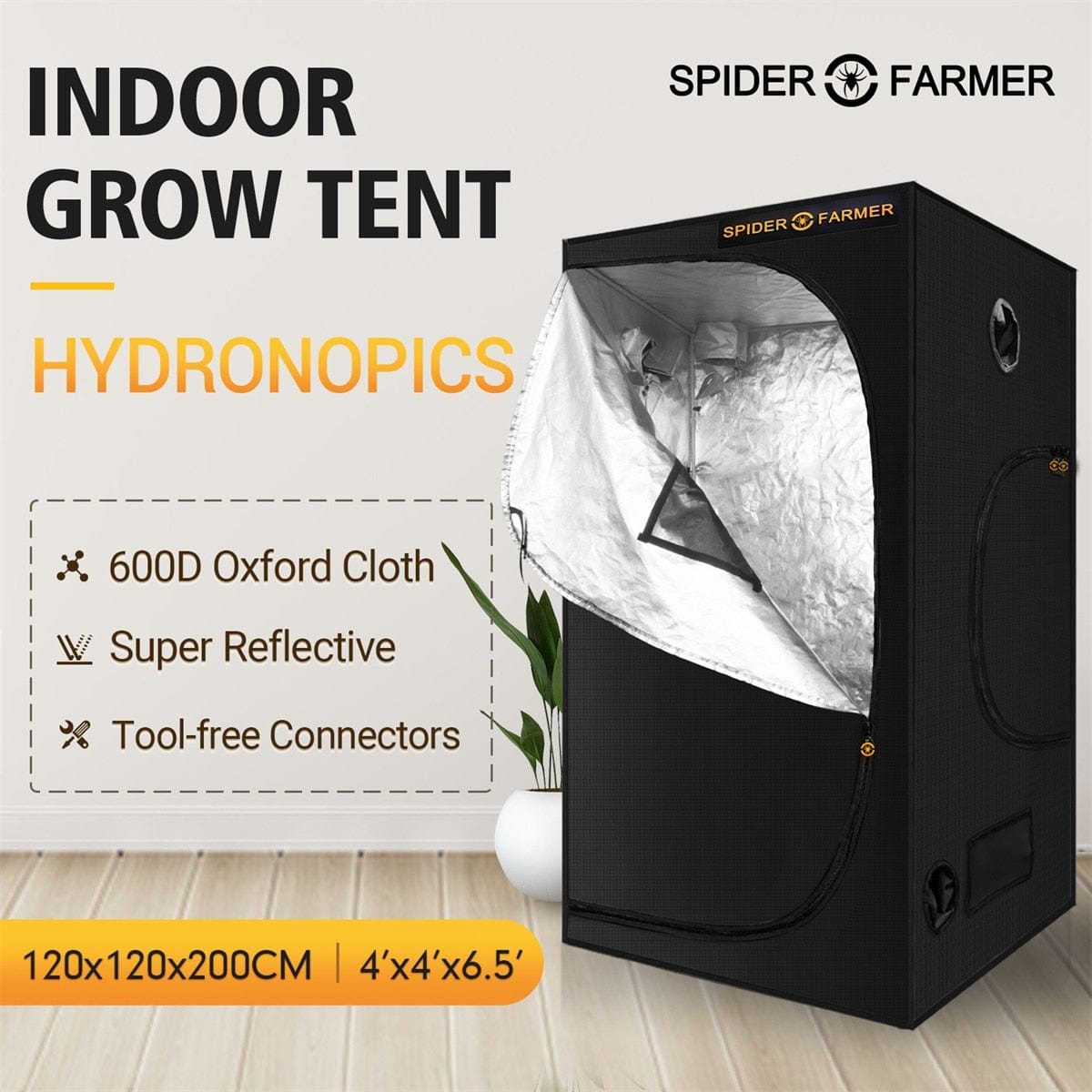 One Tree Hydroponics Grow Tent Grow Tent 4'x 4'