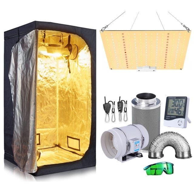 One Tree Hydroponics Grow Tent Kit Combination 2 / Kit A Grow Tent Complete Kit 1000W