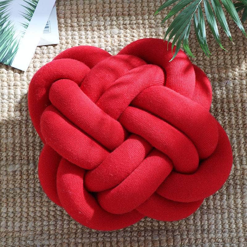 One Tree Hydroponics Home Décor Bright red Knot Throw Pillow
