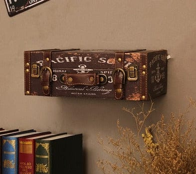 One Tree Hydroponics Home Décor S 7 Vintage Leather Suitcase Wall Decoration