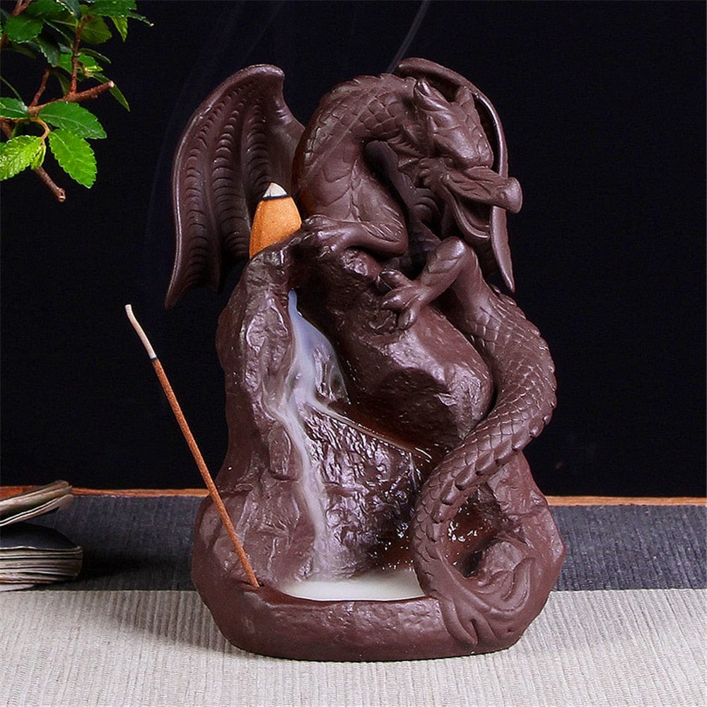 One Tree Hydroponics Incense Holders F x 20pcs incenses Dragon Backflow Incense Burner