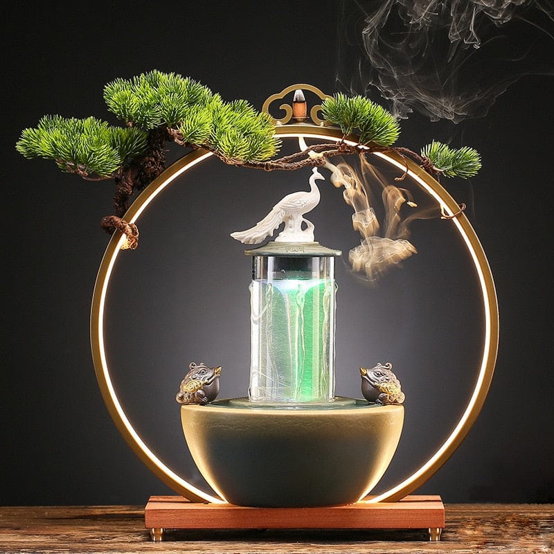 One Tree Hydroponics Incense Holders Lucky Flowing Water Fortune Fountain