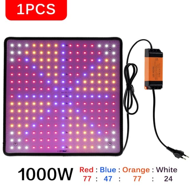 One Tree Hydroponics Indoor Grow Lights 1pc Multiple Color / US LED Grow Light Panel Full Spectrum 1000W