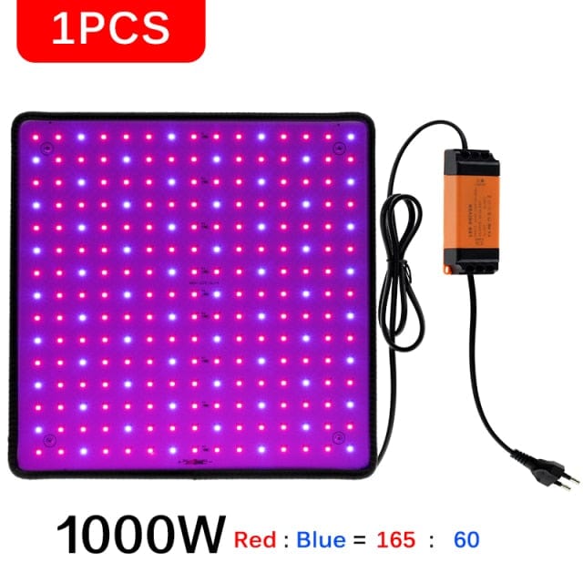One Tree Hydroponics Indoor Grow Lights 1pc Red and Blue / US LED Grow Light Panel Full Spectrum 1000W