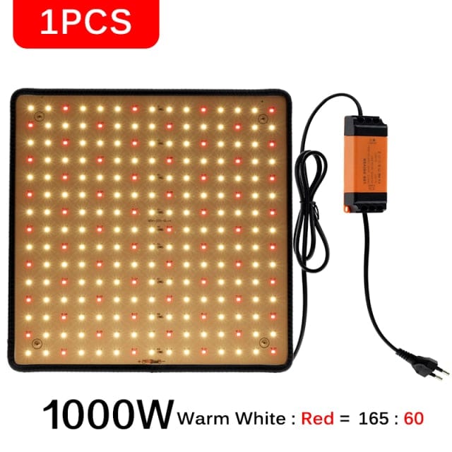 One Tree Hydroponics Indoor Grow Lights 1pc Red and Warm / US LED Grow Light Panel Full Spectrum 1000W