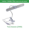 One Tree Hydroponics Indoor Grow Lights 24W-Clip lamp holder Foldable LED Grow Light