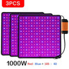 One Tree Hydroponics Indoor Grow Lights 3pcs Red and Blue / US LED Grow Light Panel Full Spectrum 1000W