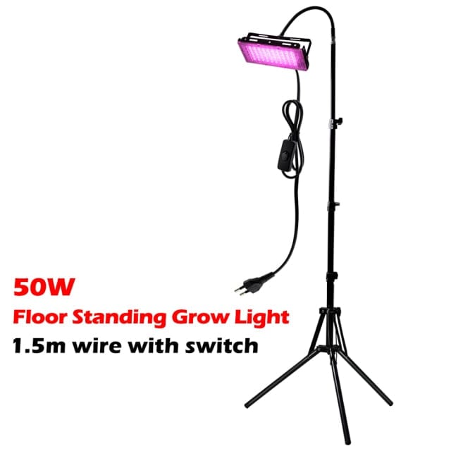 One Tree Hydroponics Indoor Grow Lights 50W With Stand Full Spectrum LED Grow Light With Stand AC220V