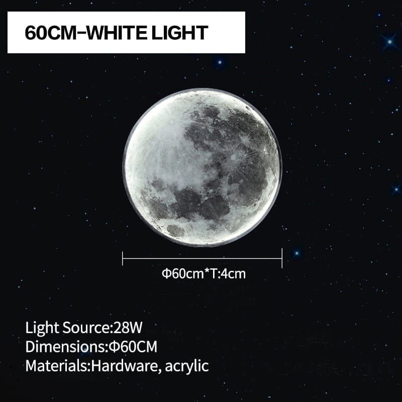 One Tree Hydroponics Interior Lights 60CM-White light Moon Wall Light