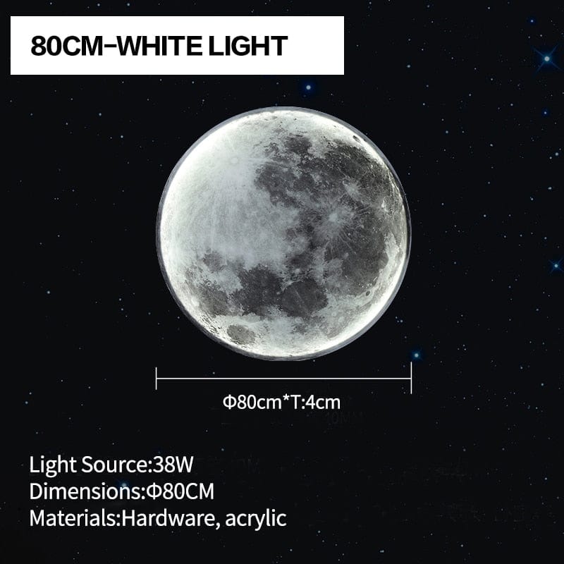 One Tree Hydroponics Interior Lights 80CM-White light Moon Wall Light