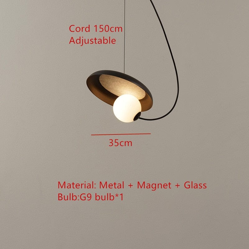 One Tree Hydroponics Interior Lights A-Black 35cm / Warm light Ball Pendant LED Light
