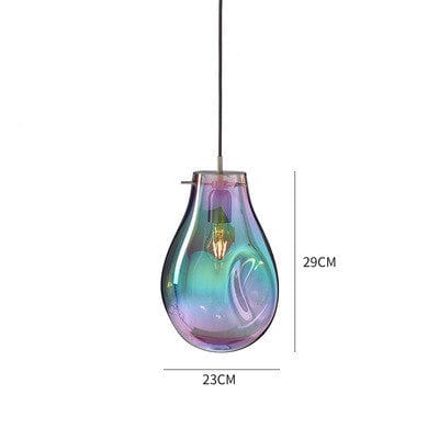 One Tree Hydroponics Interior Lights Colored Glass Chandelier