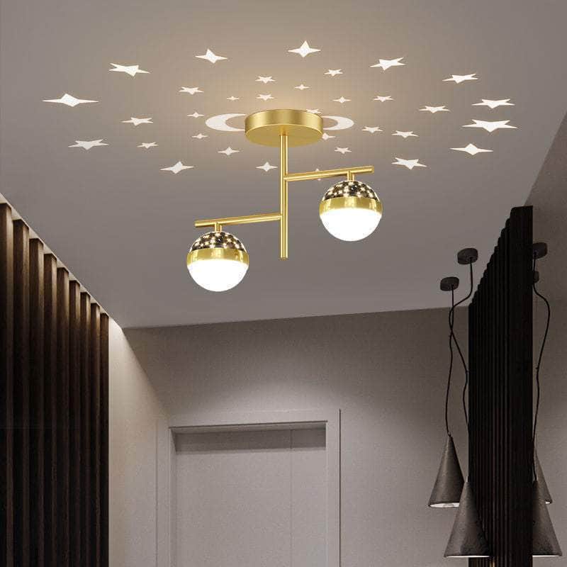 One Tree Hydroponics Interior Lights D gold / Three colors Modern Simple Chandelier