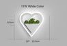 One Tree Hydroponics Plant Pots/Light Heart style / Warm White Modern Wall Lights With Plant Design