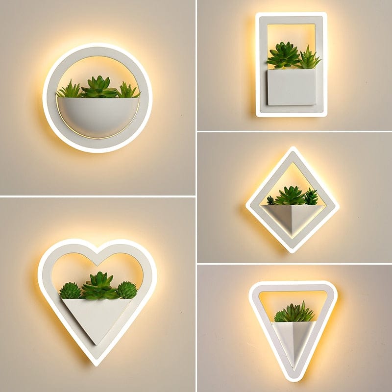 One Tree Hydroponics Plant Pots/Light Modern Wall Lights With Plant Design